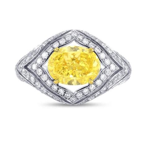 224 Carat Gia Cert Oval Shape Natural Fancy Intense Yellow Diamond