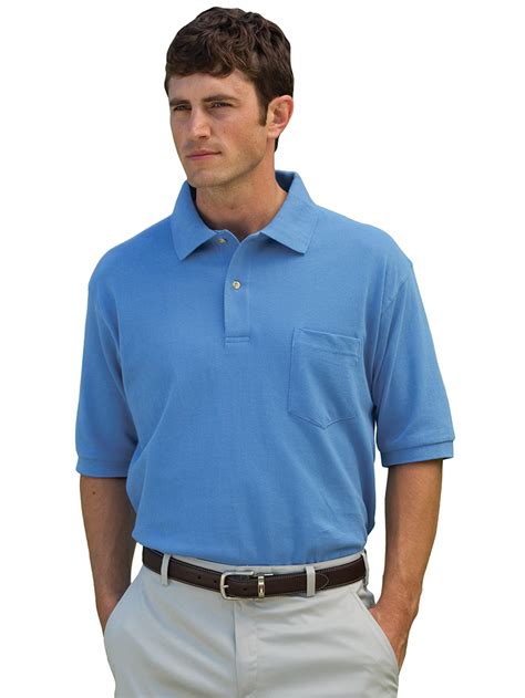 Whispering Pines Sportwear Mens Mainsail Meshpique Pocket Polo