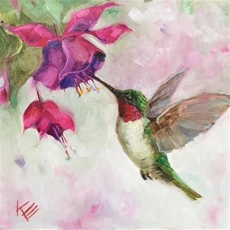 Krista Eaton Gallery Of Original Fine Art Watercolor Hummingbird