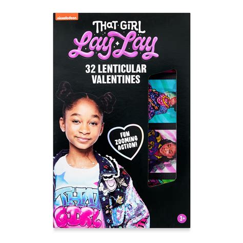 Nickelodeon That Girl Lay Lay Valentines Day Cards 3 Stage Lenticular