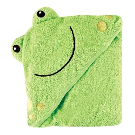 Luvable Friends Hooded Towel W Embroidery Frog Baby Towel Hooded