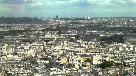 Eiffel Tower Panoramic View Over Paris Youtube