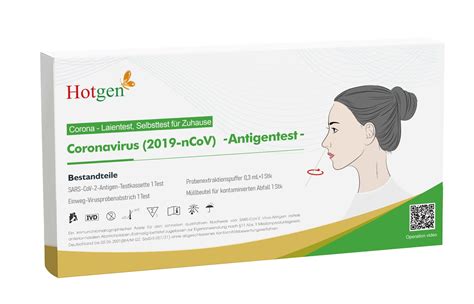 Hotgen Laientest Coronavirus 2019 NCov Antigen Test Colloidal Gold