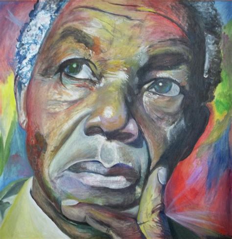 Nelson Mandela Painting By Lee Madrid Fine Art America