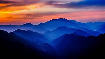Sunset Mountain Mountains Wallpapers Himachal Resolution Shimla