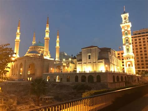 Breaking Barriers World Travelers Walking In Downtown Beirut Lebanon