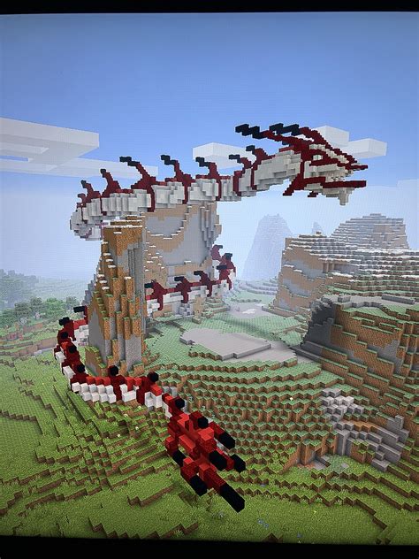 how to build a dragon in minecraft