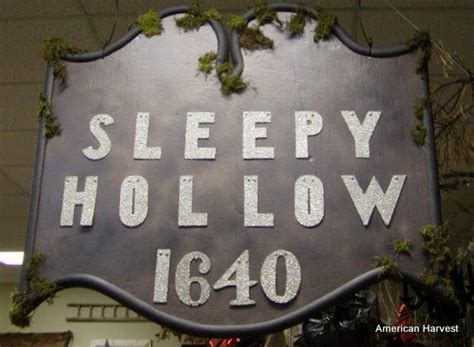 Sleepy Hollow Sign No Glitter Older Font More Moss Halloween 2014