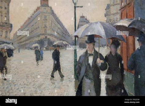 Gustave Caillebotte 1848 1894 Peintre Français Paris Street Rainy