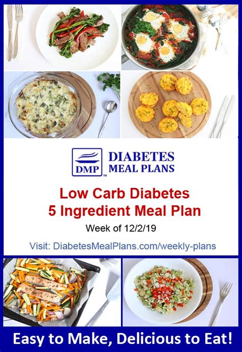 Diabetes Meal Plan Week Of 12219