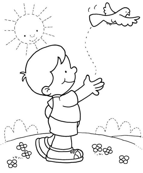 Imágenes infantiles del Día del Niño para colorear e imprimir