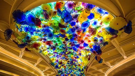 Las Vegas Bellagio Blown Glass Art Glass Flowers