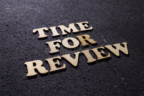 Time For Review Motivational Inspirational Business Marketing Words