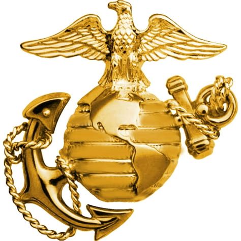 Original Famous Pins And Lapels Us Marines Usmc Emblem E1 Left Cap