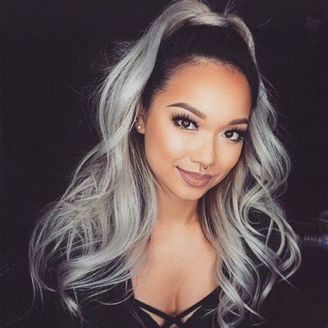 Silver And Black Hair Color Trends Discovering And Sharing