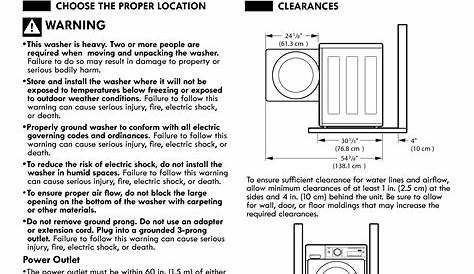 Kenmore Elite Automatic Washer User Manual