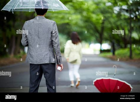 Japanese Man Being Rejected Stock Photo Alamy
