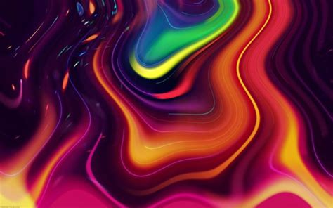 Abstract Swirl Colors Psychedelic Bright Wallpapers Hd