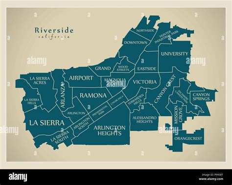 Riverside Map Hi Res Stock Photography And Images Alamy