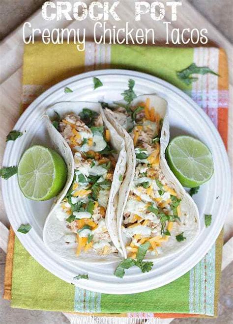 This creamy party dip is perfect for game day — or just about any other day. 3 Ingredient Crock Pot Creamy Taco Chicken | The Pinning Mama