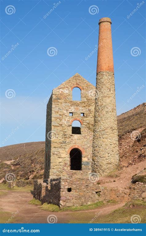 Cornwall Tin Mine England UK Near St Agnes Beacon Stock Image Image