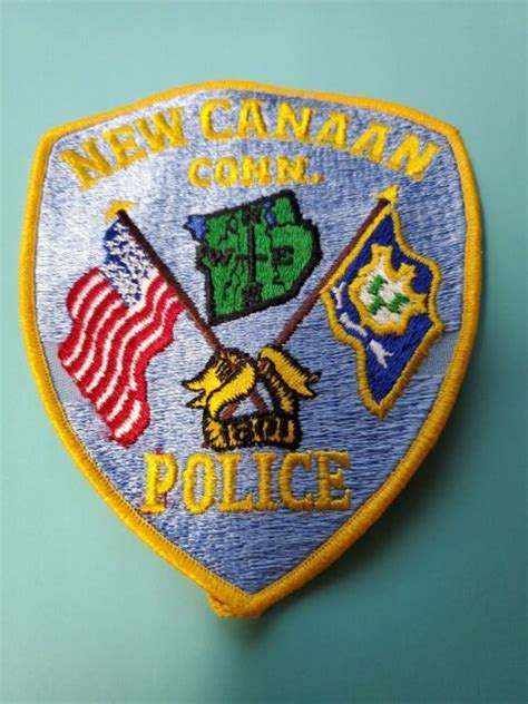 New Canaan Connecticut Police Patch Unused Ebay