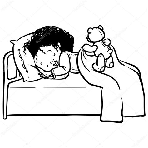 Sleeping Cartoon Images Black And White