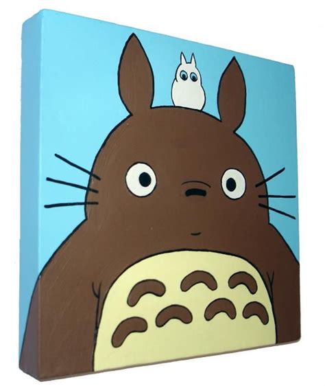 Totoro Paintings Of Iconic Cartoon Characters Anime Canvas Painting