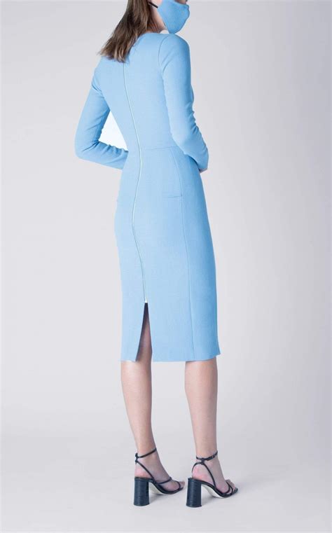 Roland Mouret Womens Dresses Glasbury Dress Powder Blue BUCCOTHERM Liban