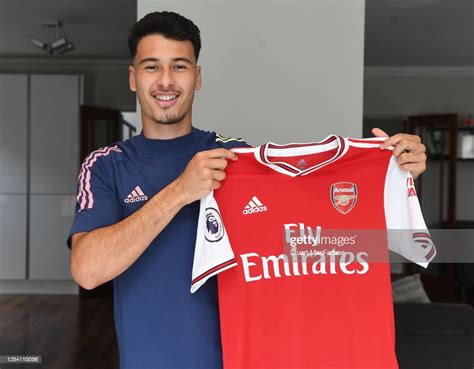 gabriel martinelli signs a new long term contract with arsenal at news photo getty images