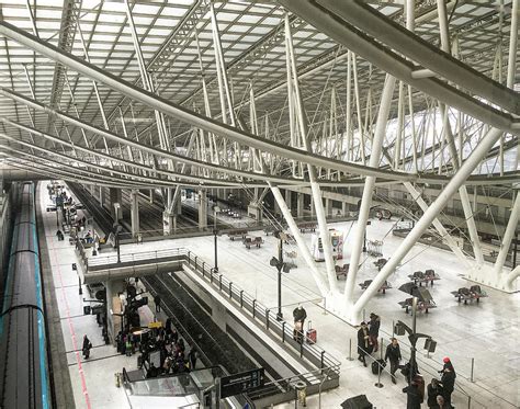 Charles De Gaulle Train Station Photograph By Morey Gers Fine Art America