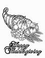 Happy thanksgiving - Thanksgiving Adult Coloring Pages