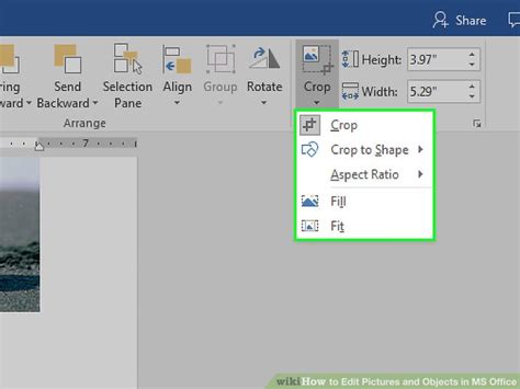 How To Edit Pictures And Objects In Ms Office 4 Steps