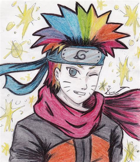 Rainbow Naruto Uzumaki By Mangaiq On Deviantart
