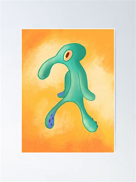 Bold And Brash Squidward Poster For Sale By Rhyble Redbubble