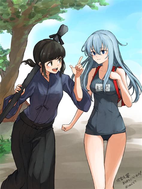 Umibudou Fubuki Kancolle Hibiki Kancolle Kantai Collection Silver Hair Absurdres