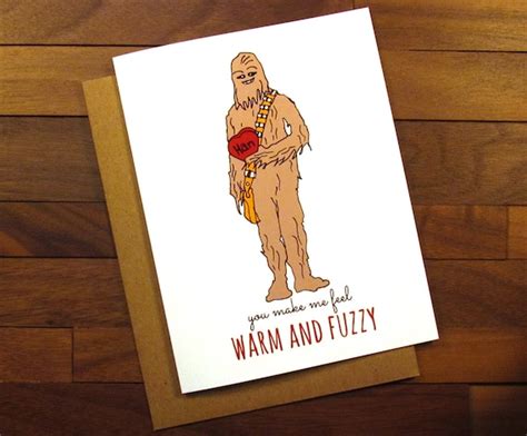 Funny Star Wars Valentine Funny Love Card Chewbacca Card