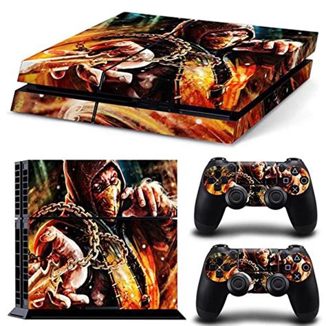 Decal Skin Vinyl Cover Sticker For Sony Ps4 Playstation Slim Console