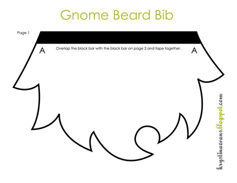 Bit O Me Gnome Beard Bib Free Pattern