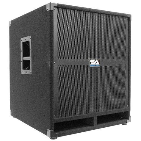 18 Inch Powered Subwoofer Bass Cabinet 500 Watts Rms Powered 18