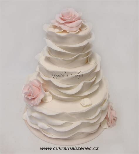 Wedding Ruffle Cake Decorated Cake By Renata Cakesdecor