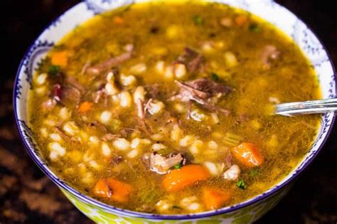 Making beef stock takes time but very little effort. Beef Barley Soup with Prime Rib | Recipe | Easy dinner ...