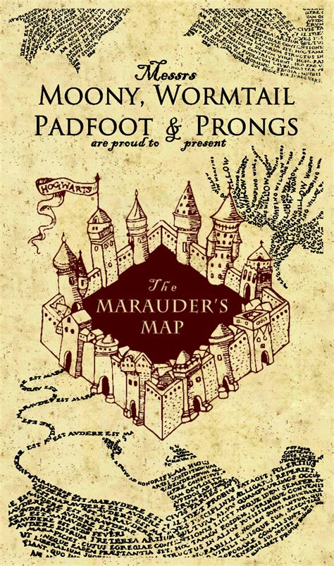 Marauders Map by itsyurimei on DeviantArt