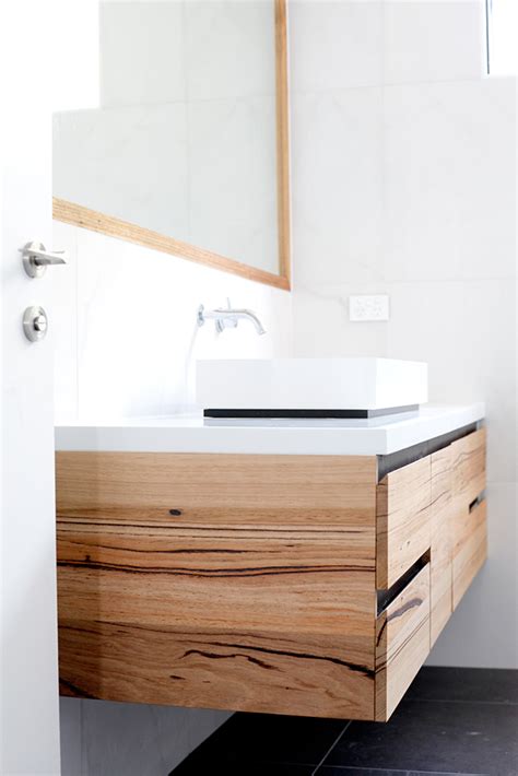 Excellent handcrafted wooden bathroom cabinets make this simple. Solid Timber & Wooden Bathroom Vanities | Modern Timber ...