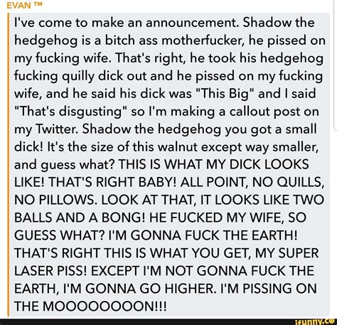 Shadow The Hedgehog Pissed On My Wife Aphroditetrend