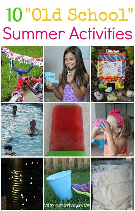 Students may be tired or have other things on their minds and diving straight into a textbook or grammar explanation can be quite jarring. 10 Old School Summer Activities for Kids | Fun summer ...