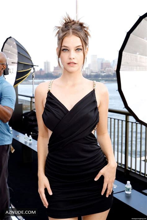 Barbara Palvin Sexy Flaunts Her Hot Legs As She Poses In A Black Dress During Nyfw In Nyc Aznude