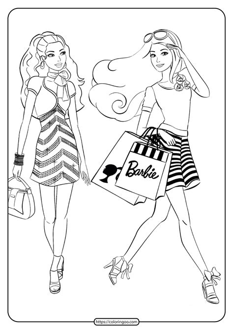 Easy and free to print barbie coloring pages for children. Free Printable Barbie Coloring Pages 03