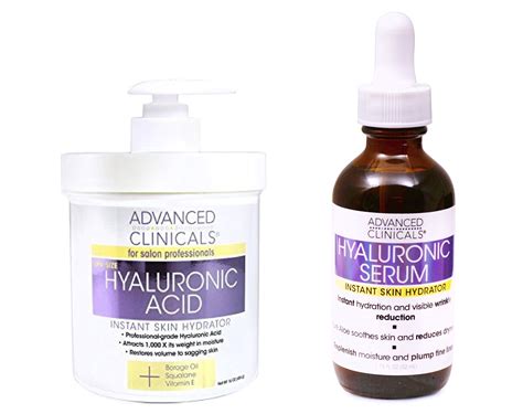 Advanced Clinicals Hyaluronic Acid Skin Care Value Set Hydrating