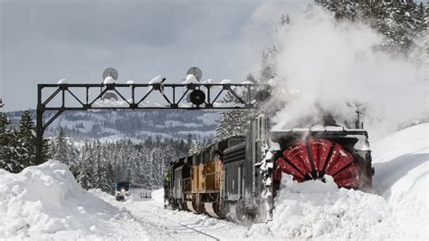 Rotary Snow Plow Returns To Donner Pass Youtube